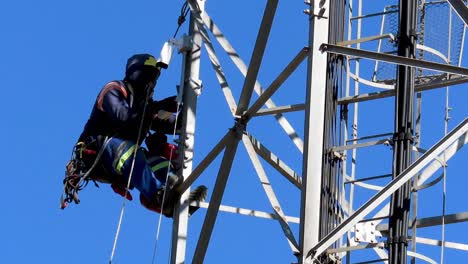 Installing-cctv-camera's-on-cell-tower-at-Aston-lake-Springs-South-Africa