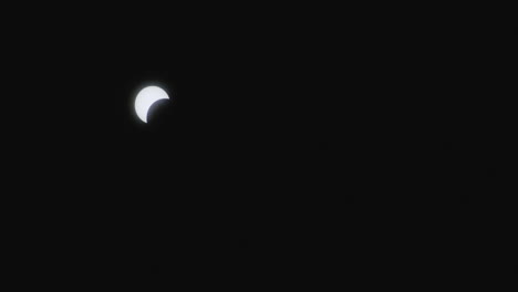 Sun-Partially-Covered-By-Moon-Against-Dark-Sky-During-Solar-Eclipse