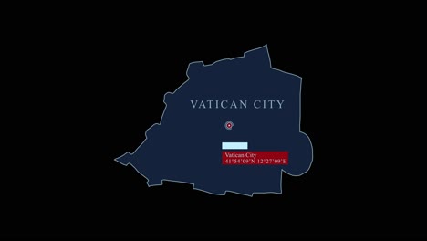 Stylized-Vatican-City-map-with-capital-city-and-geographic-coordinates-on-black-background
