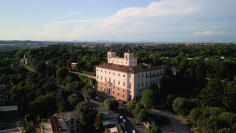 Aerial-Drone-Shot-Above-Villa-Medici