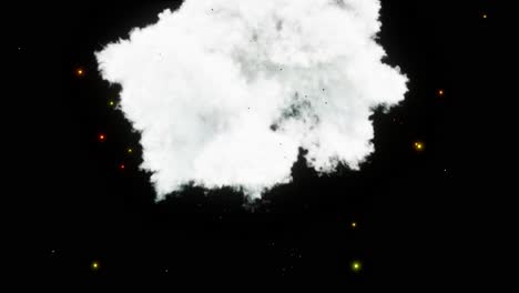 Visual-effects,-VFX,-big-explosion-with-smoke-and-particles-on-black-background-3D-animation