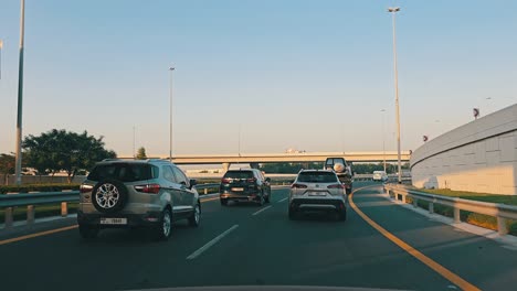Traffic-navigates-through-Sheikh-Zayed-Road-towards-Expo-Road-in-Dubai