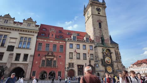 Prager-Astronomische-Uhr,-Beliebter,-Berühmter-Touristenort