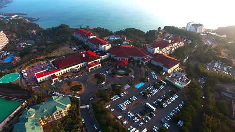 Korea,-Jeju-Island-Shilla-Hotel-Drone-View