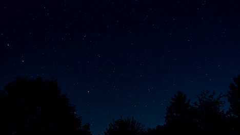 Stars-revolving-around-the-North-Star-in-the-night-sky