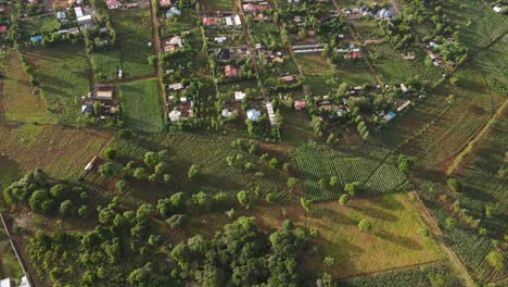 Malerische-Draufsicht-Auf-Ein-Afrikanisches-Ländliches-Dorf-Im-Süden-Kenias